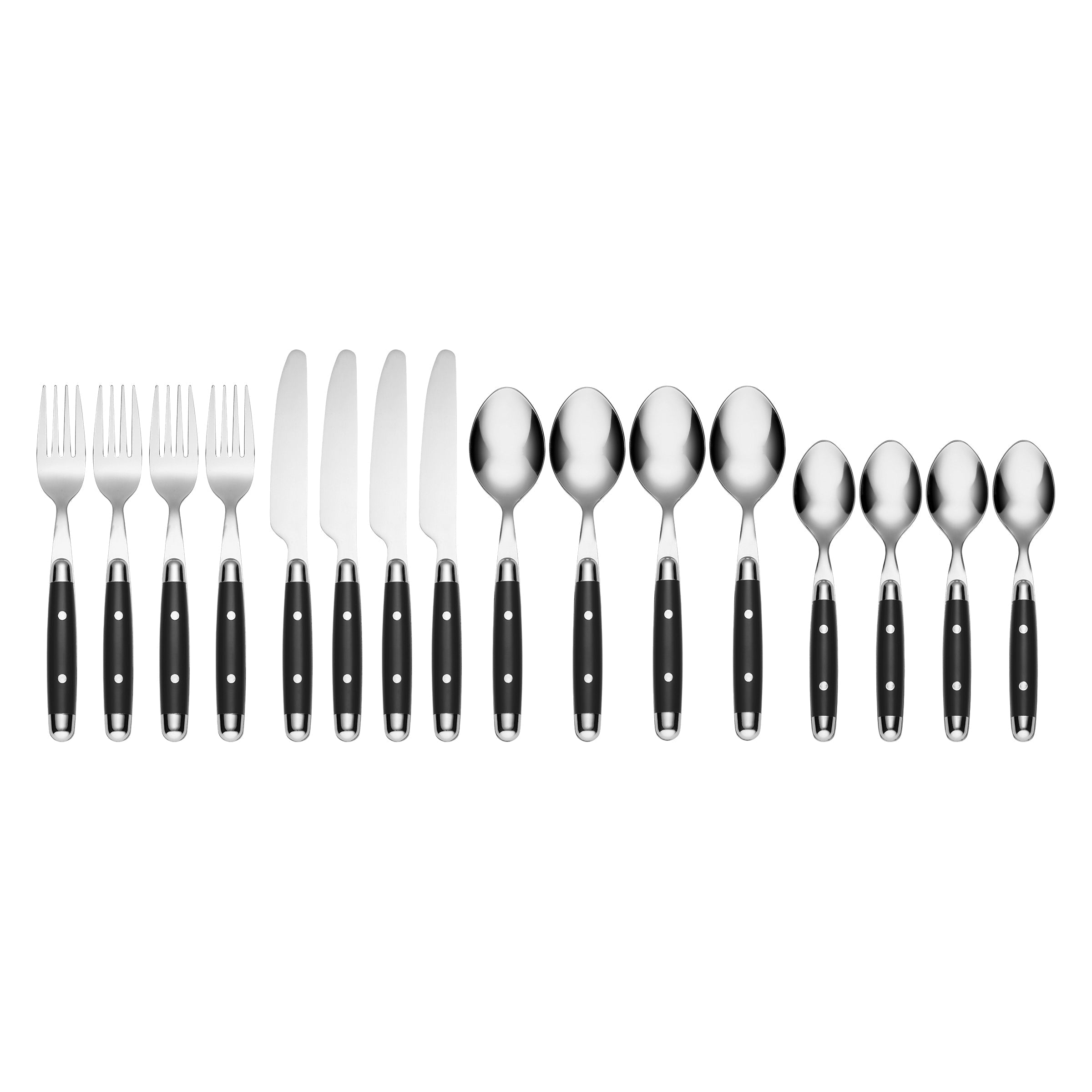 Jubilee Black 16 Piece Flatware Set