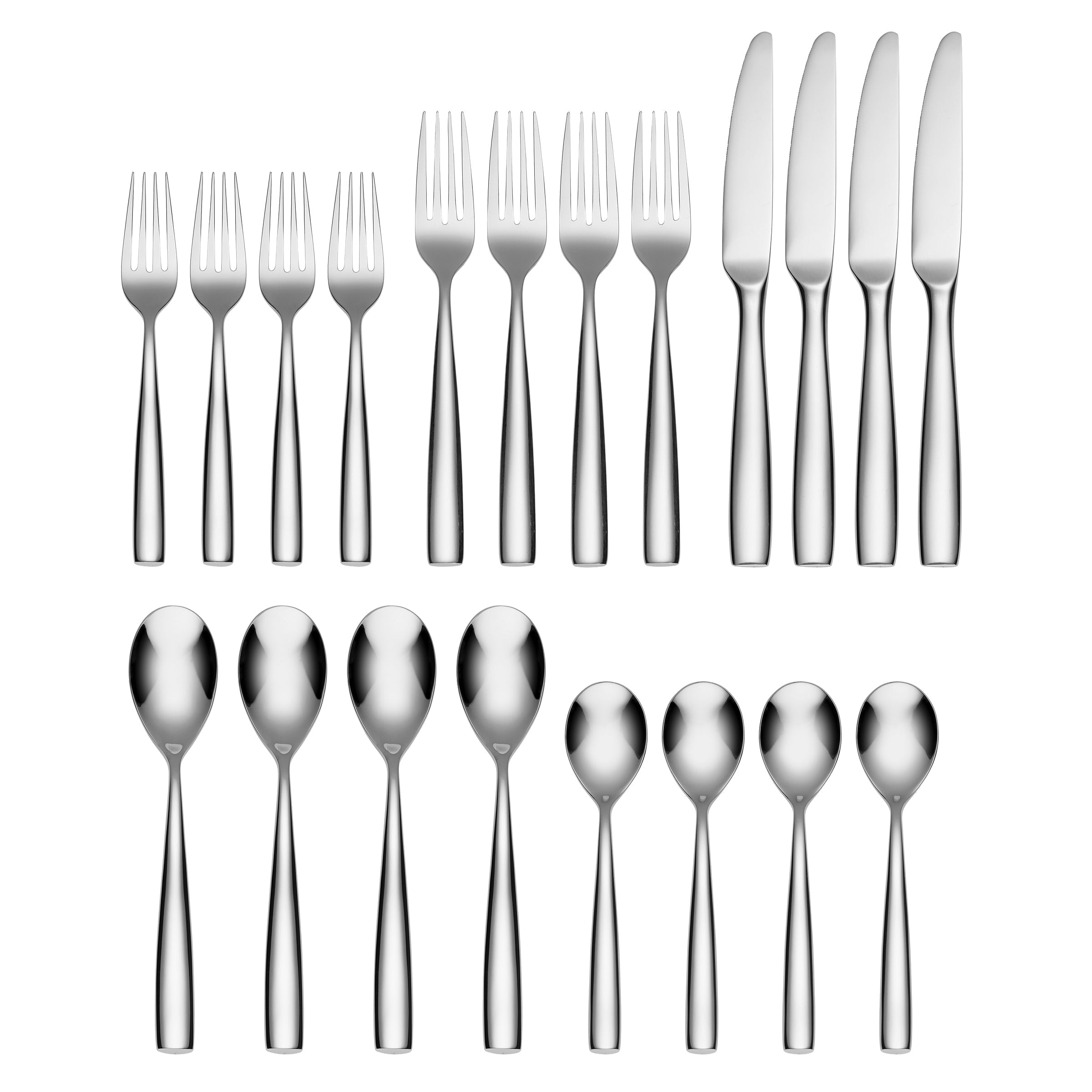 Linden Mirror 20 Piece Flatware Set