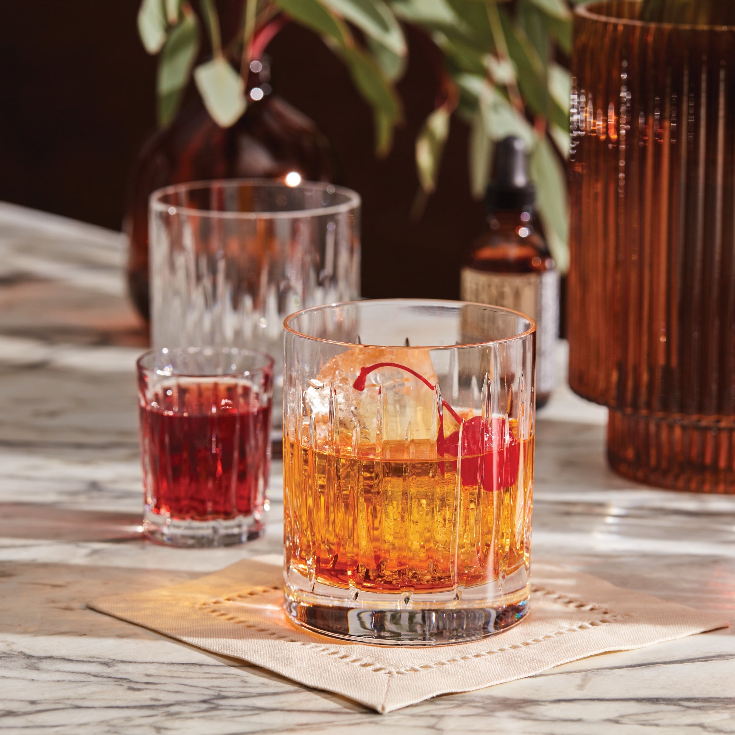 "Soho Crystal DOF Glasses, Set of 4"