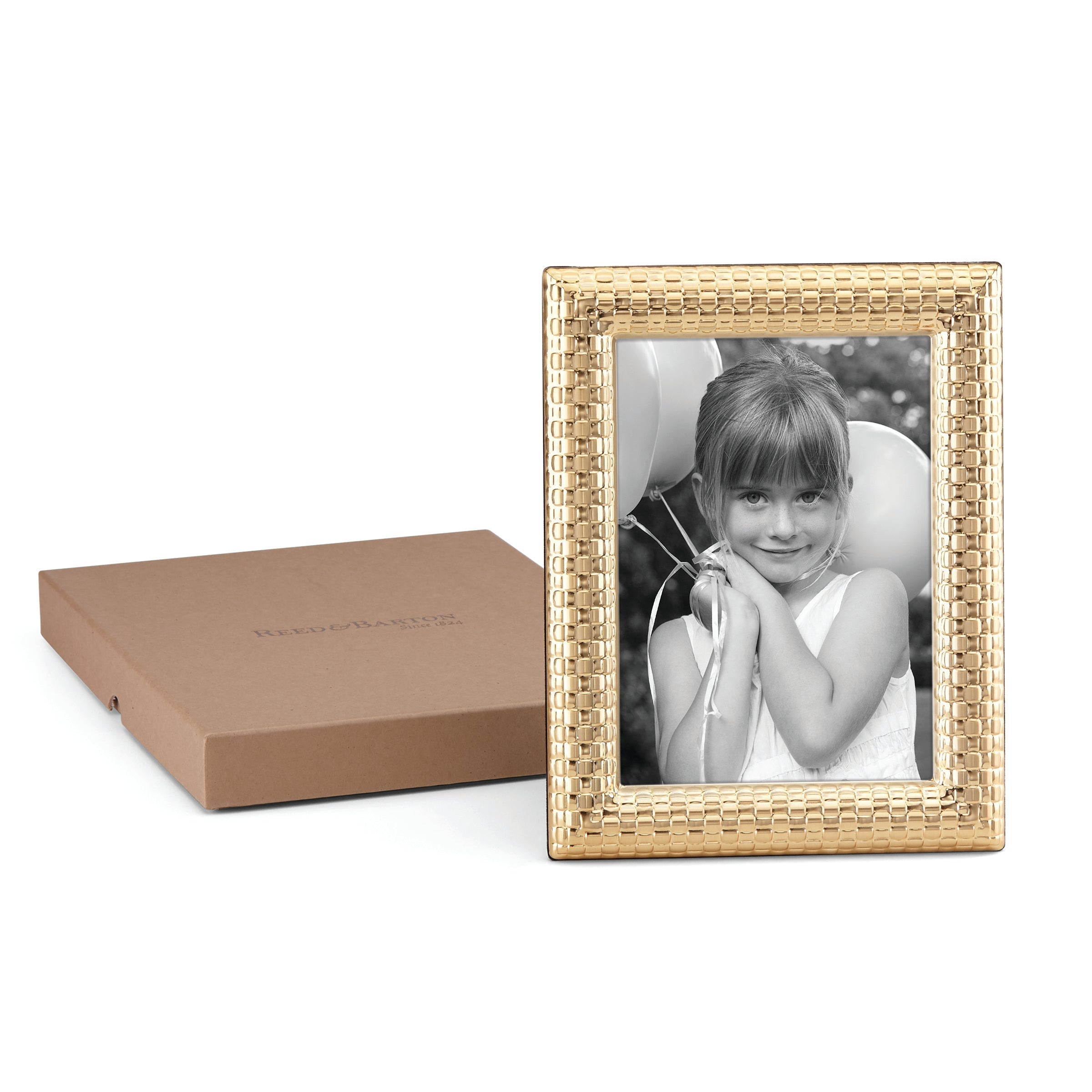 "Watchband Satin Gold 5"" x 7"" Photo Frame"