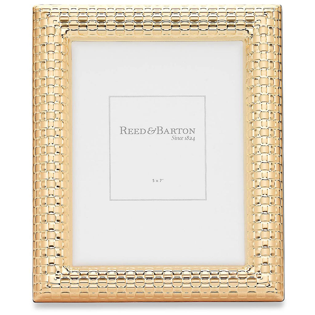 "Watchband Satin Gold 5"" x 7"" Photo Frame"