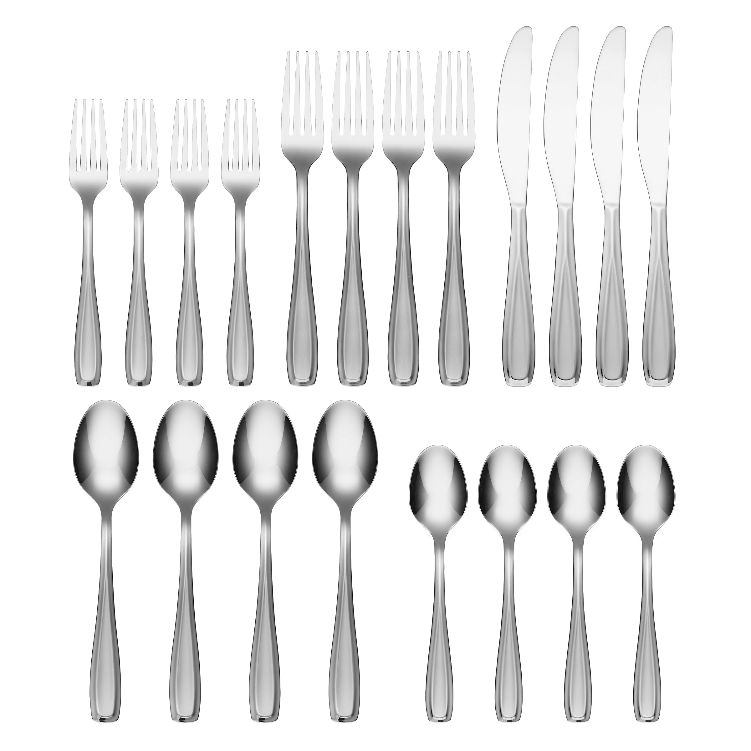 Waylen Sand 20 Piece Flatware Set