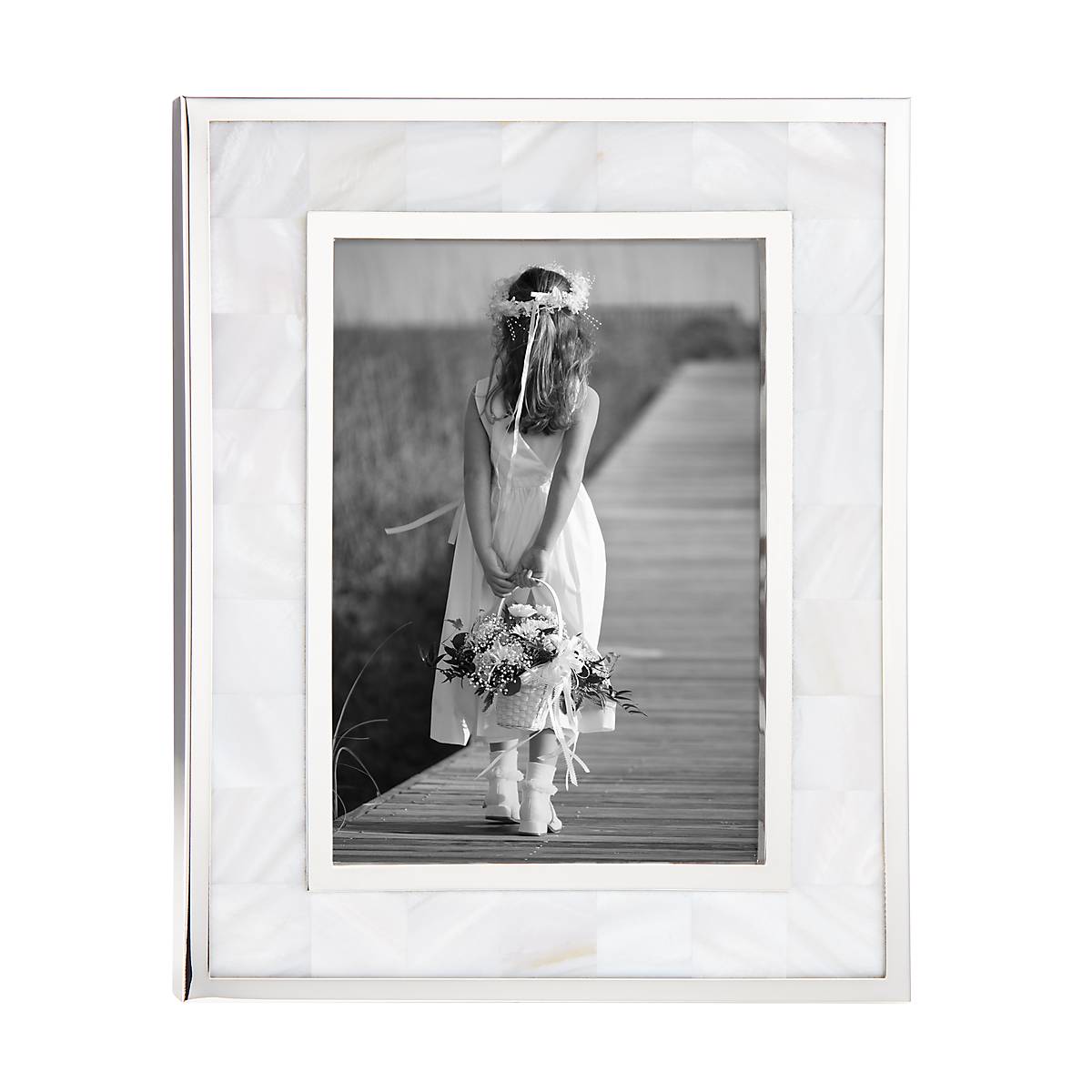 "Mother Of Pearl 5"" x 7"" Photo Frame"