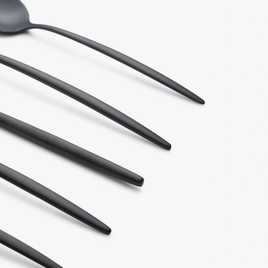 Gaze Black Satin 20 Piece Flatware Set