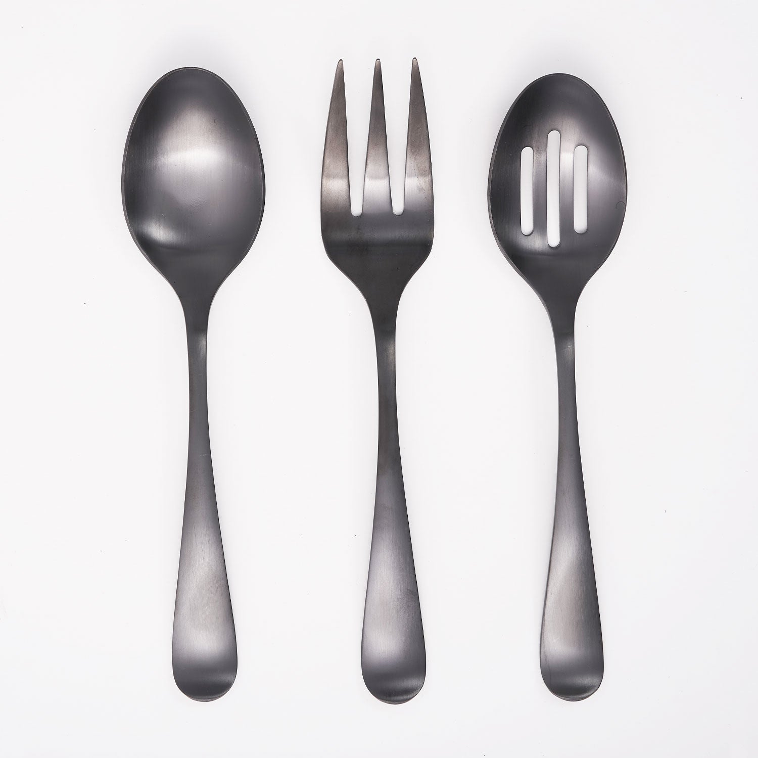Rhiannon Black Satin 3 Piece Hostess Set