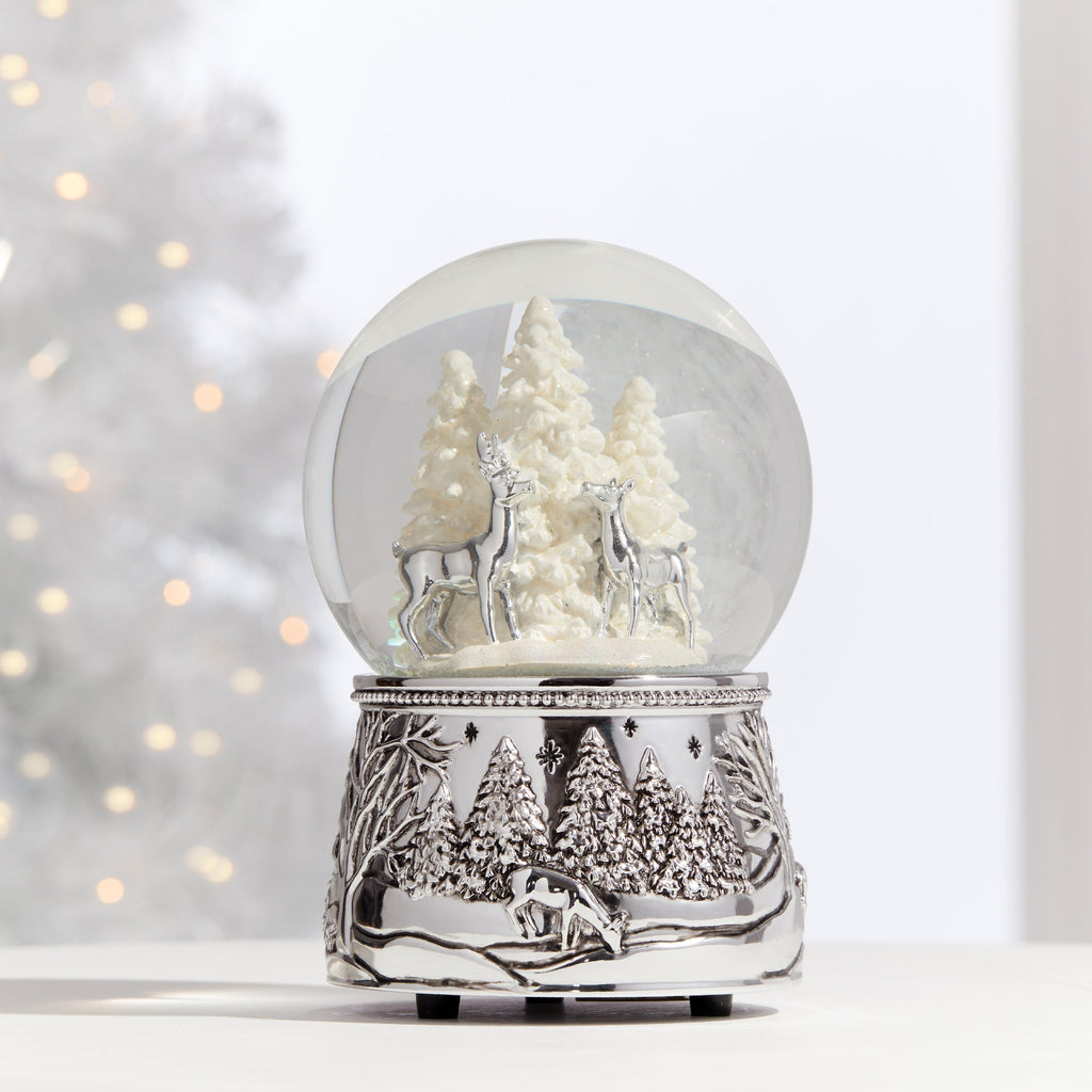 North Pole Bound Reindeer Snow Globe