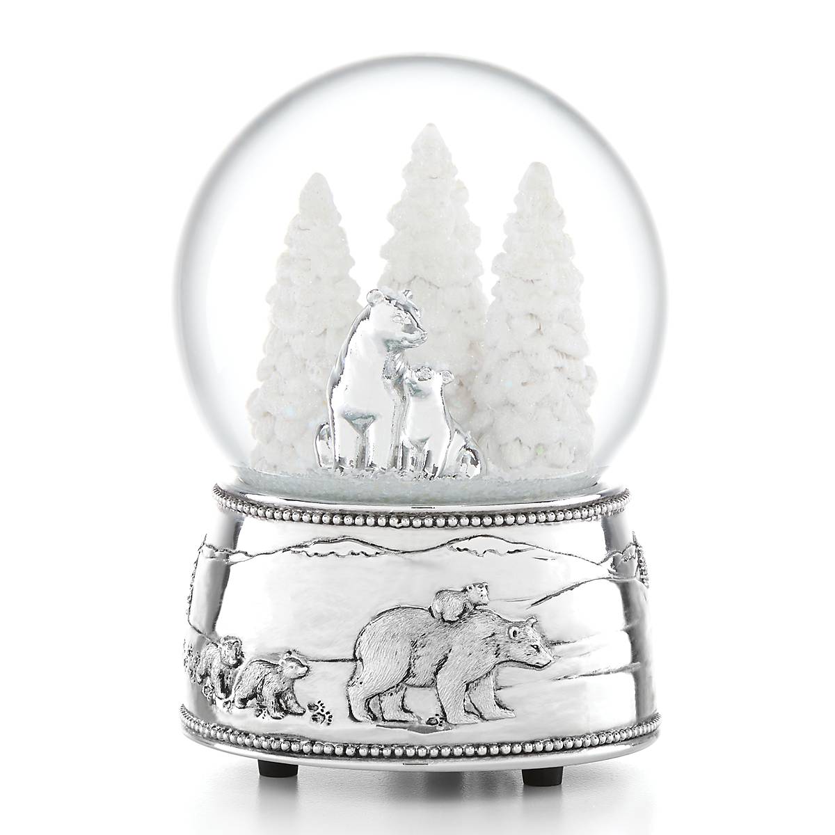 North Pole Bound Polar Bears Snow Globe