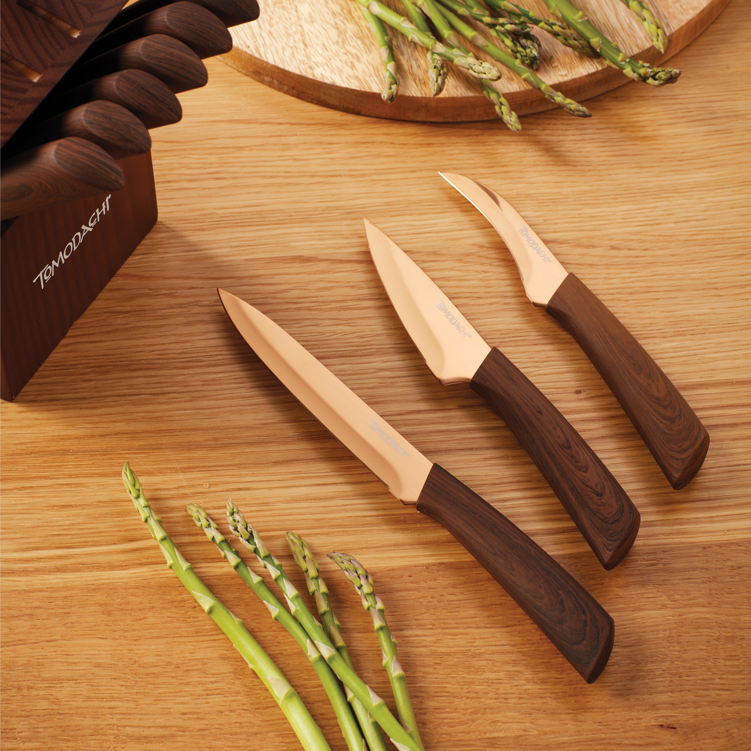 Raintree Copper 13 Piece Cutlery Block Set