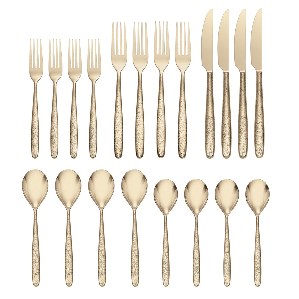 Storm Champagne 20 Piece Flatware Set