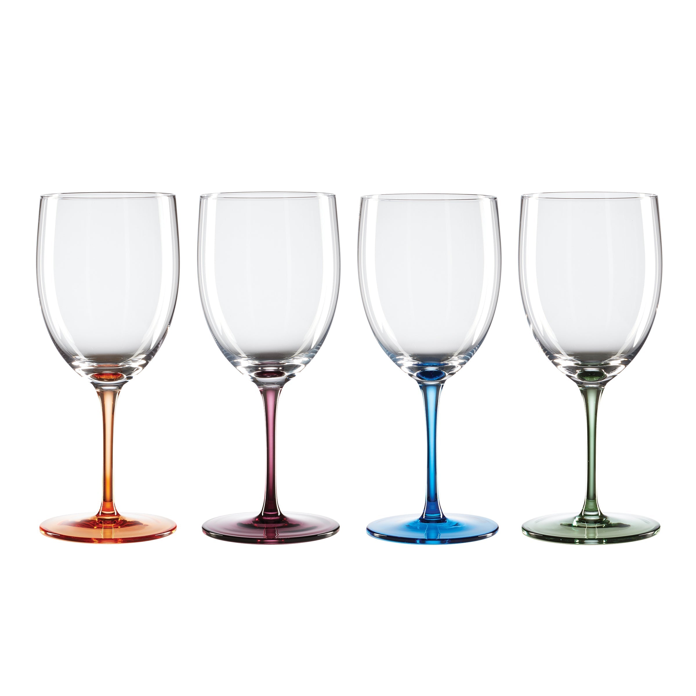 Bottoms Up Wine Glasses - Set Of 4