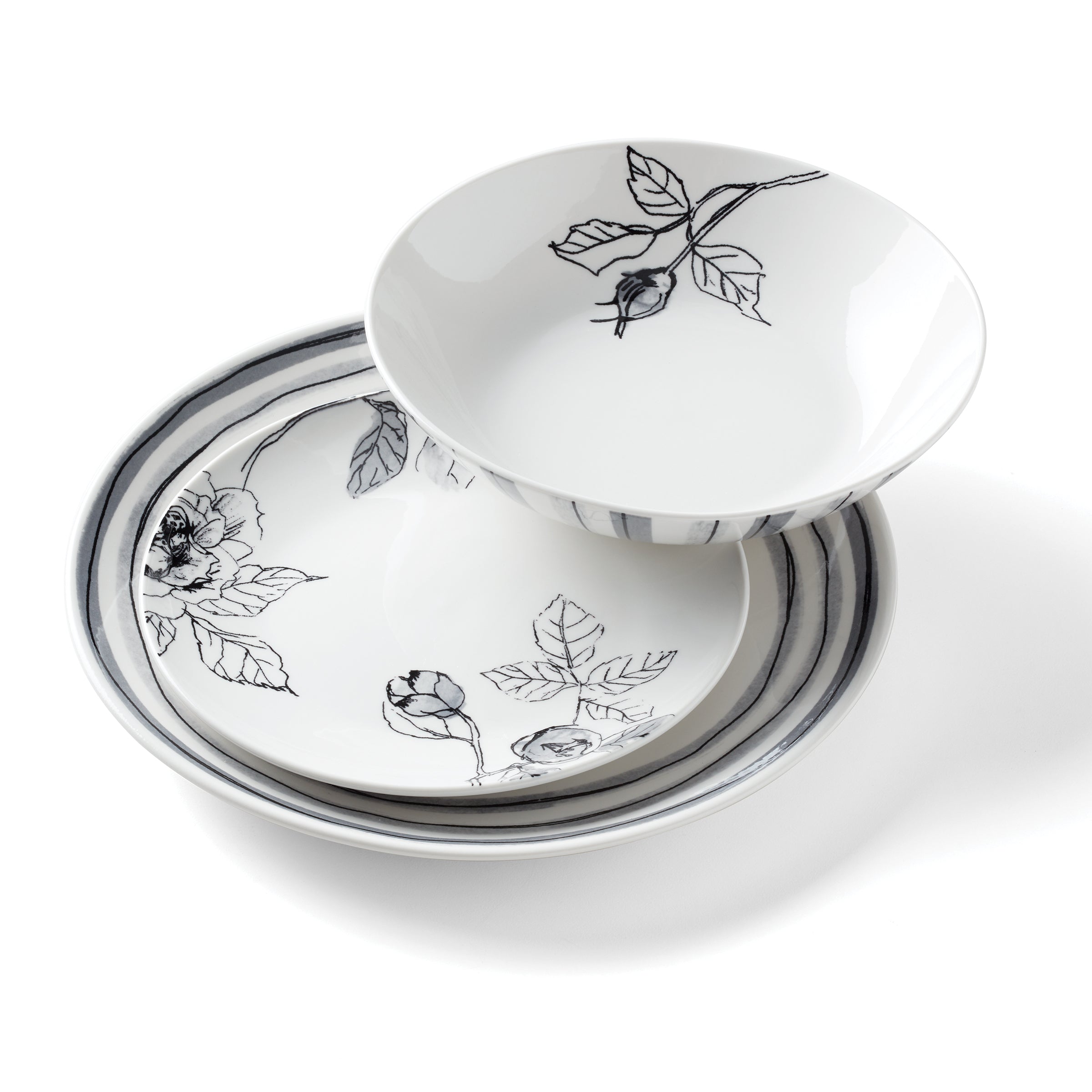 Sketchbook 12-Piece Dinnerware Set