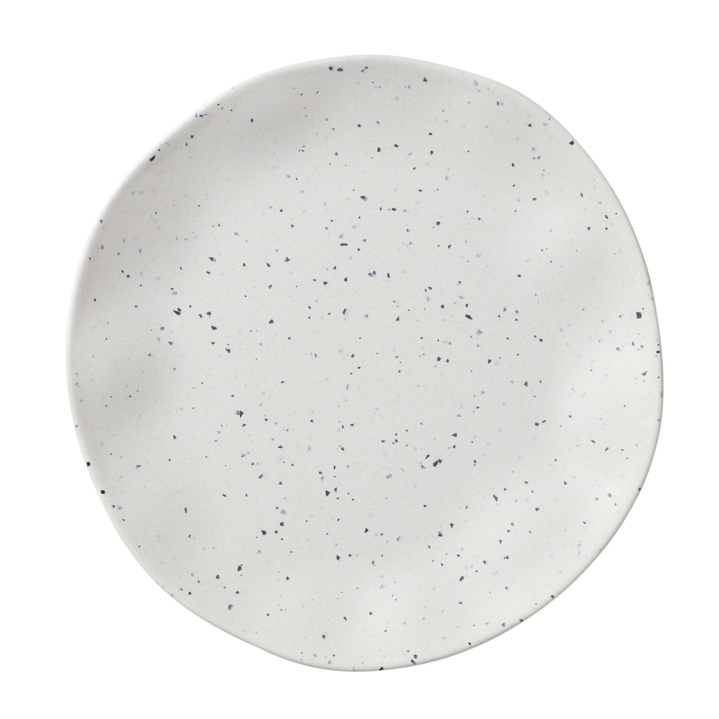 Terrazzo Melamine Cream 12-Piece Dinnerware Set