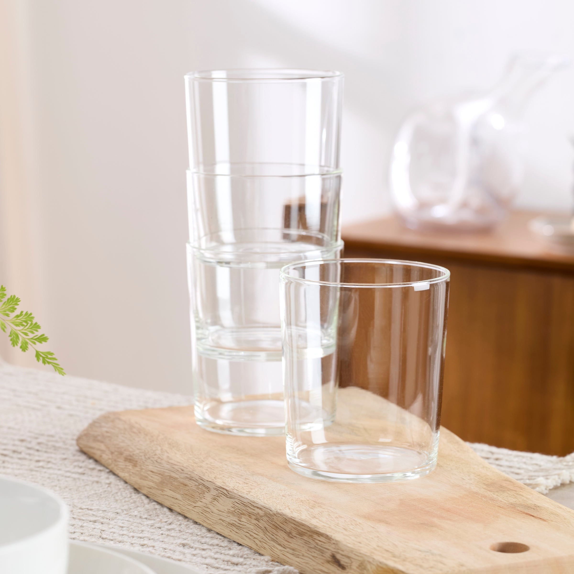 Stackables Clear Short & Tall Glasses - Set Of 12