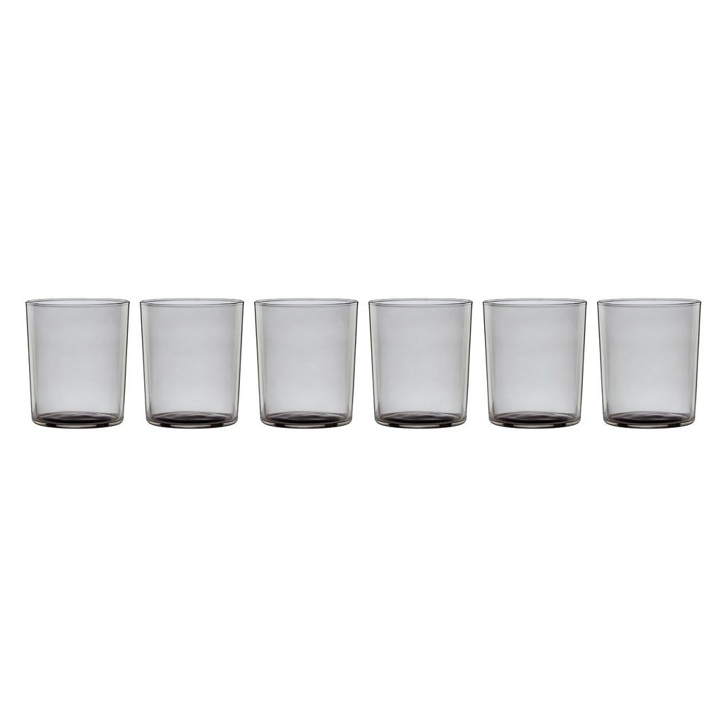 Stackables Smoke Tall Glasses - Set Of 6