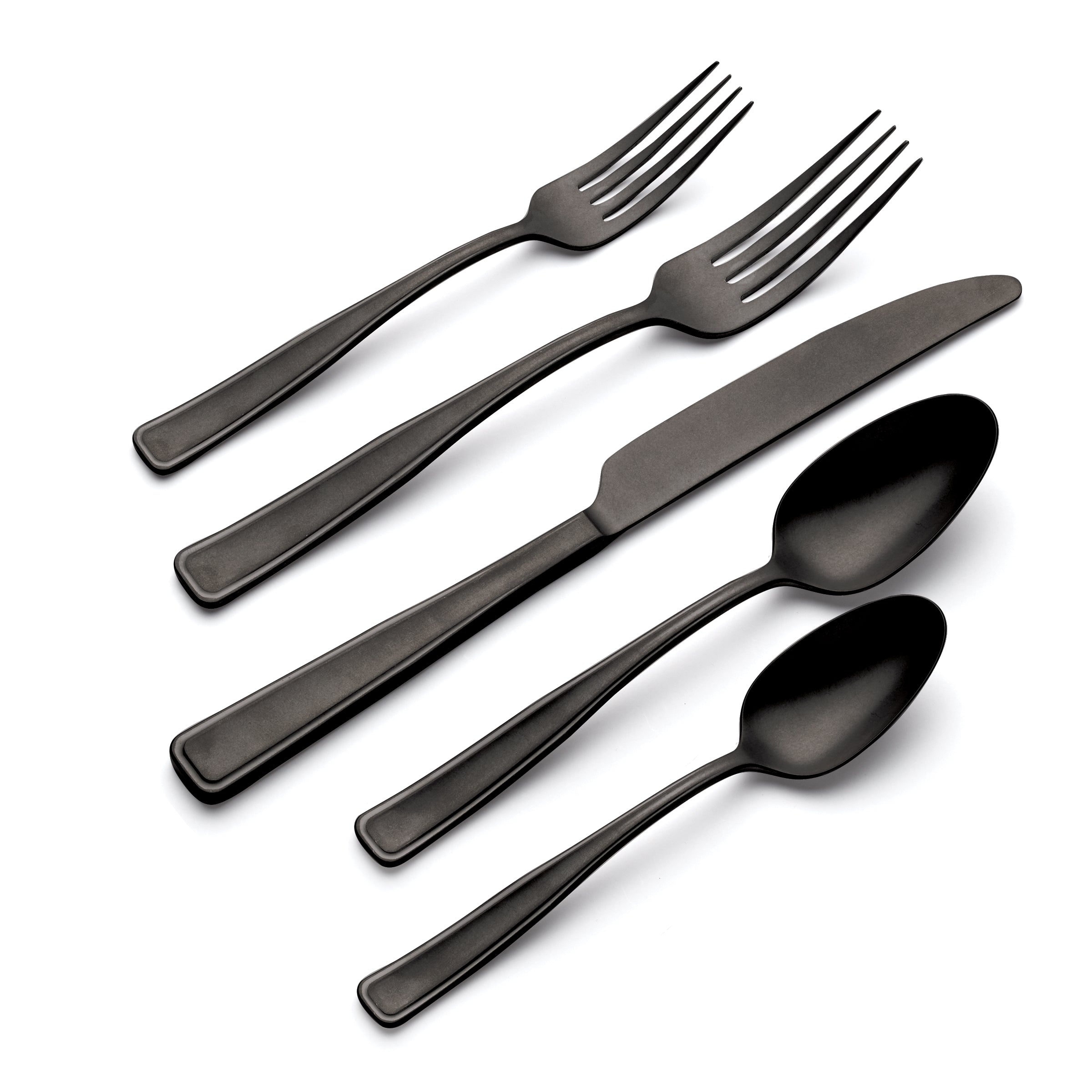 Reid Black Vintage 20 Piece Flatware Set
