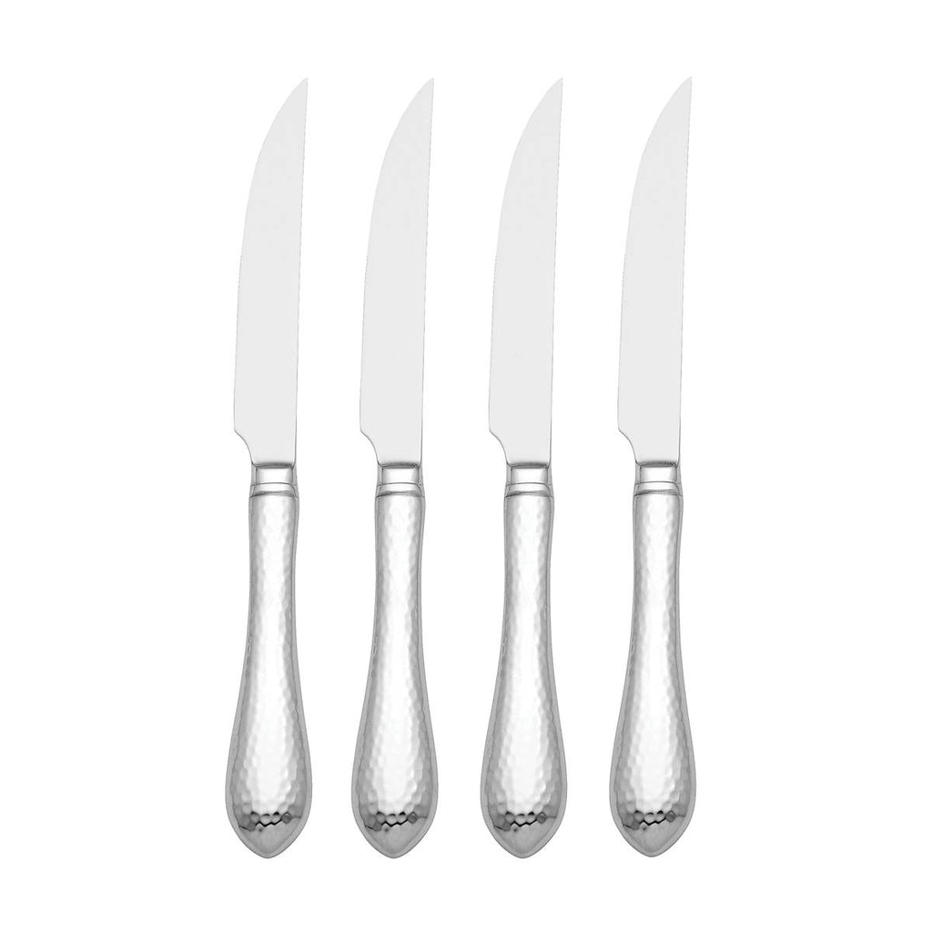 Hammered Antique Steak Knife - Set of 4