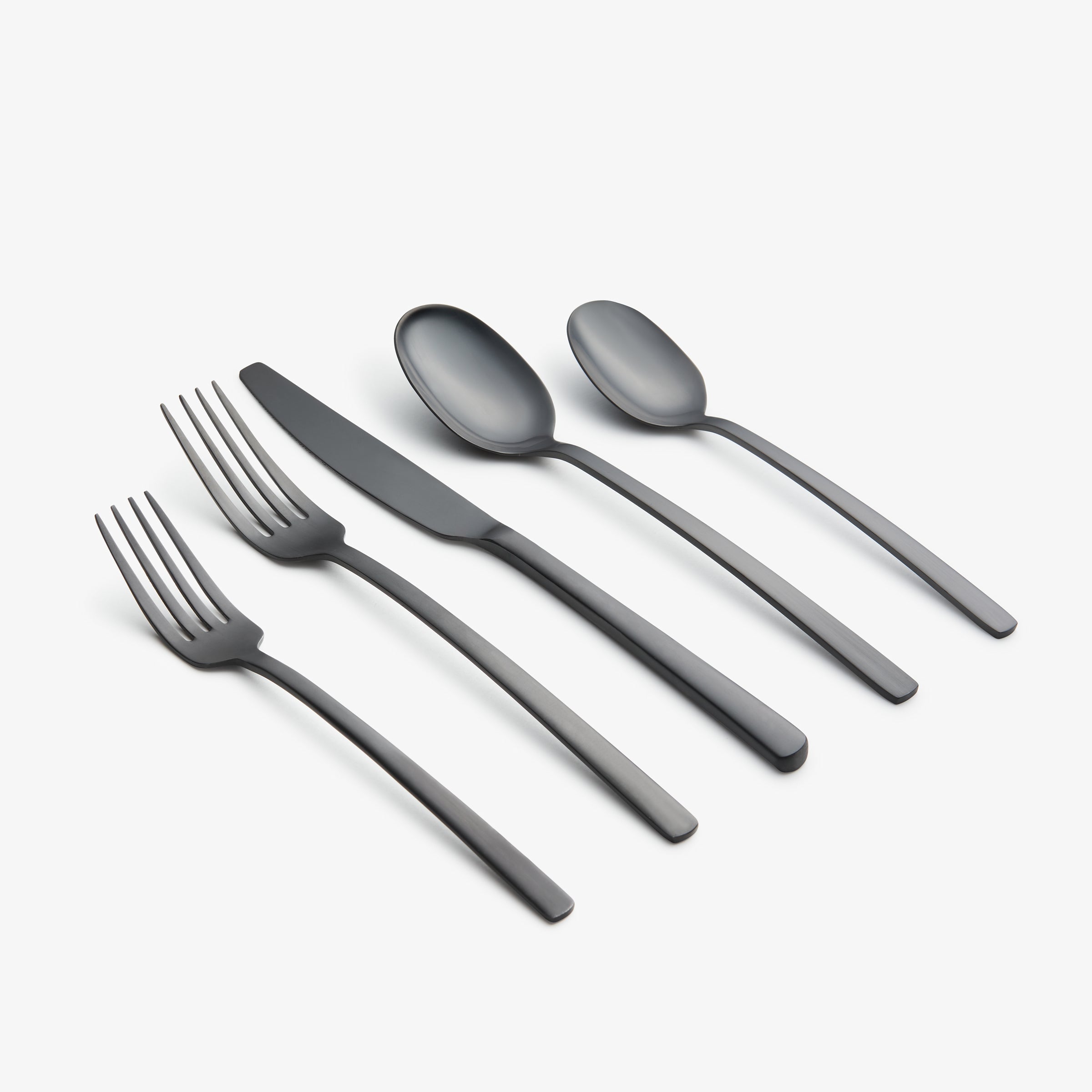 Beacon Black Satin 20 Piece Flatware Set