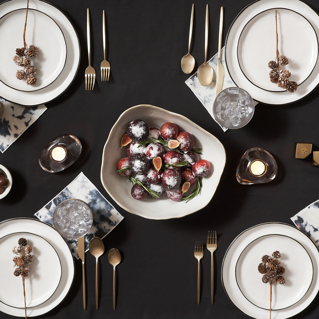 Gaze Champagne Satin 20 Piece Flatware Set