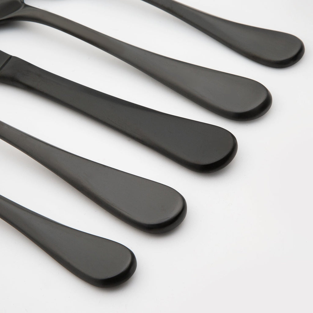 Eloquence Black Satin 20 Piece Flatware Set