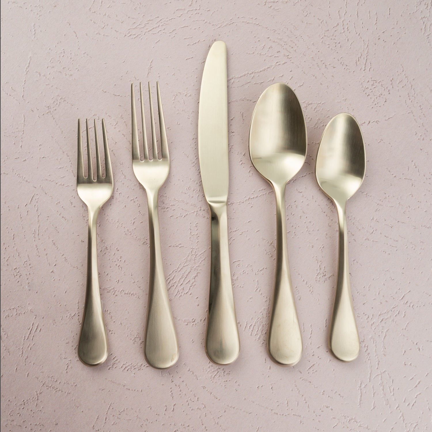 Eloquence Champagne Satin 20 Piece Flatware Set