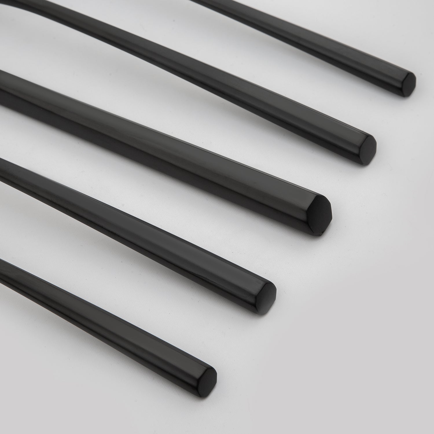 Isobel Black Satin 20 Piece Flatware Set
