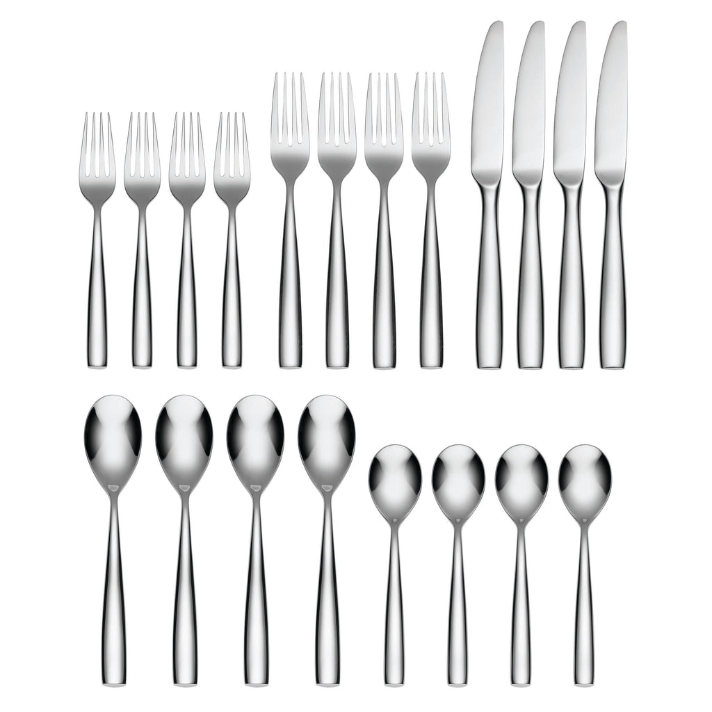 Linden Mirror 20 Piece Flatware Set