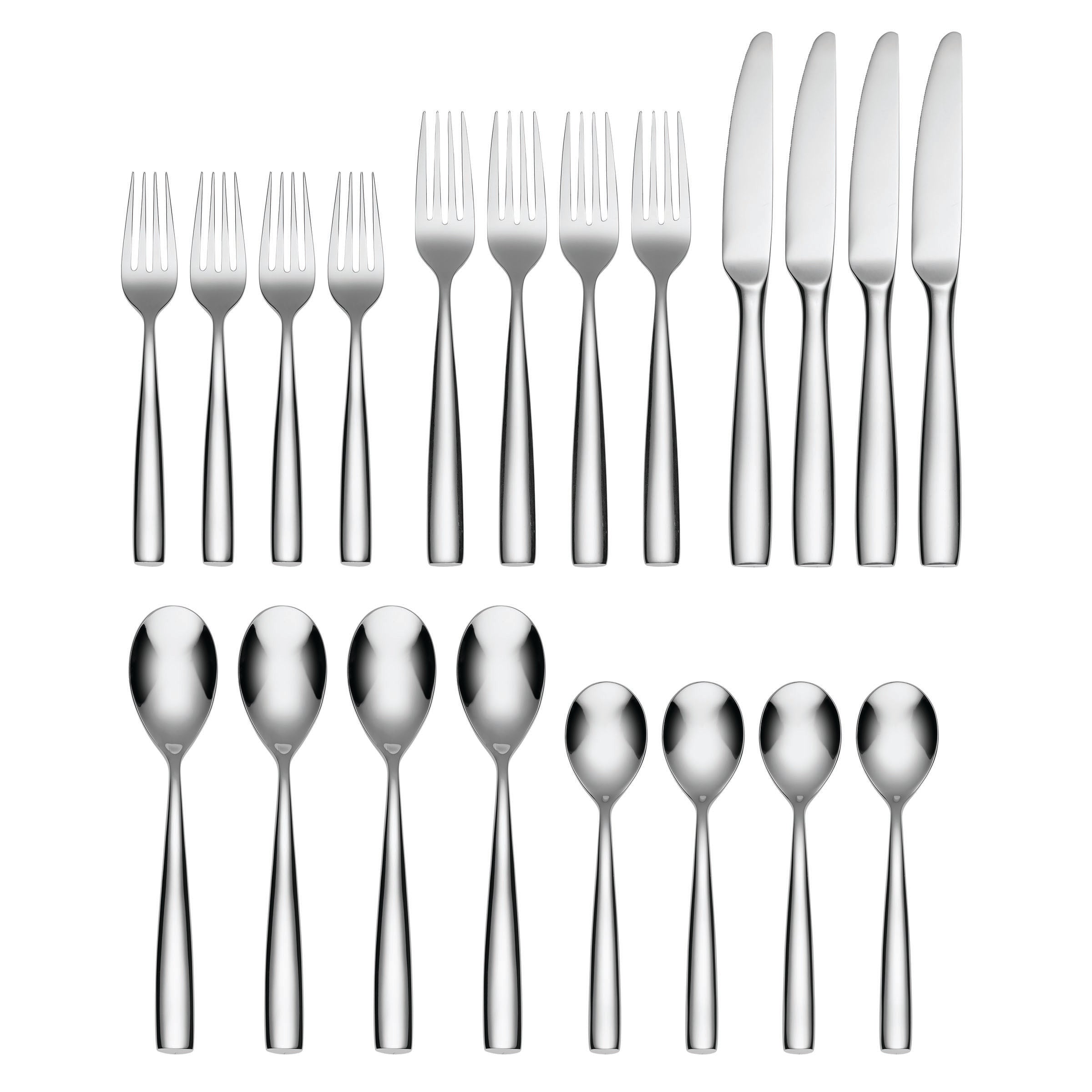 Linden Mirror 20 Piece Flatware Set